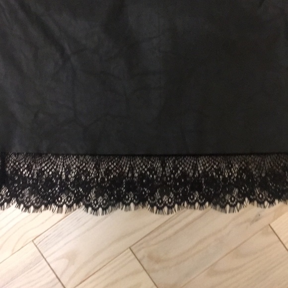 H&M Leather & Lace Style Skirt - Picture 6 of 7